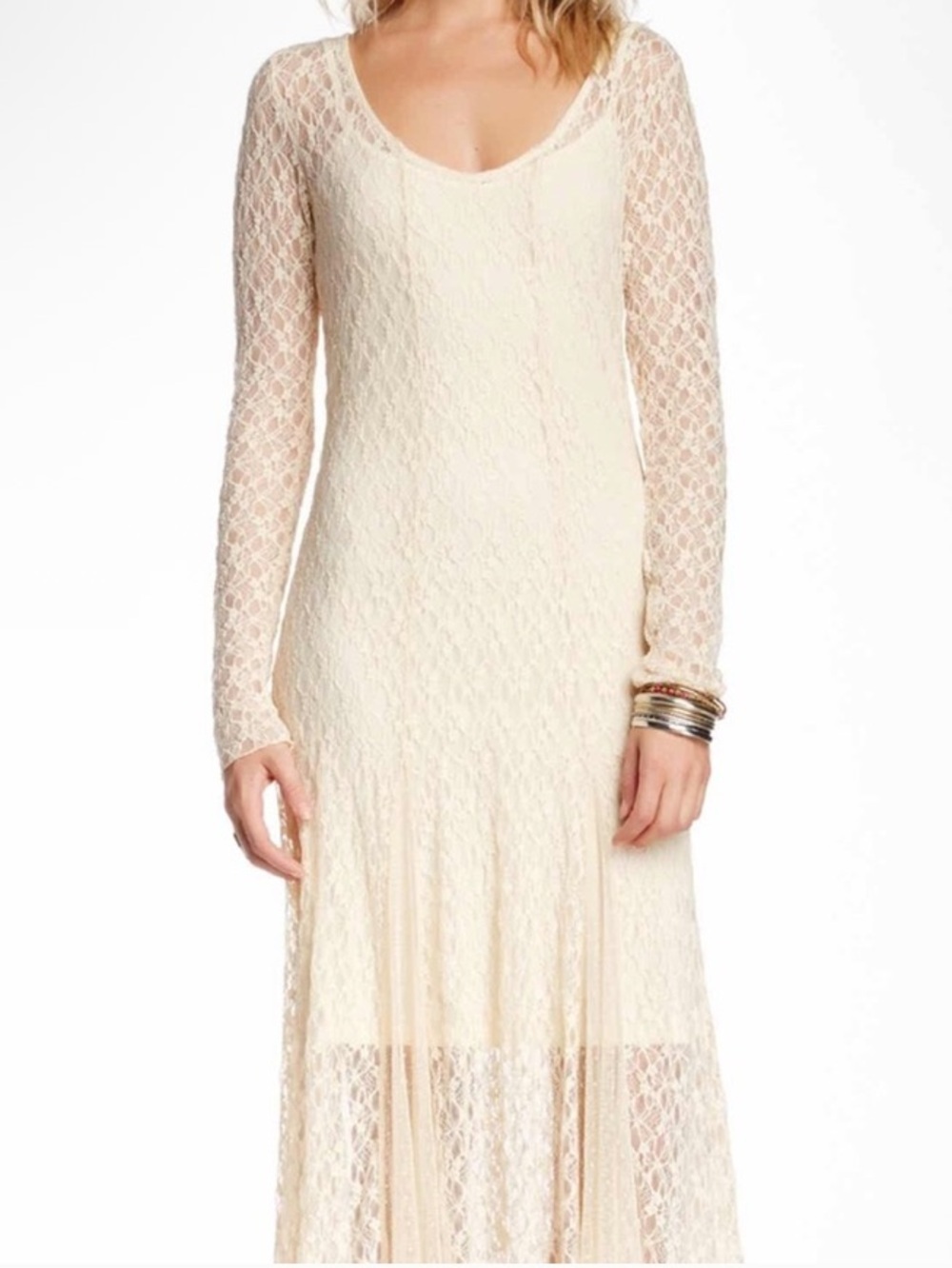 Aratta Silent Journey Lara Lace Long Sleeve Maxi Dress NWT - Picture 2 of 6